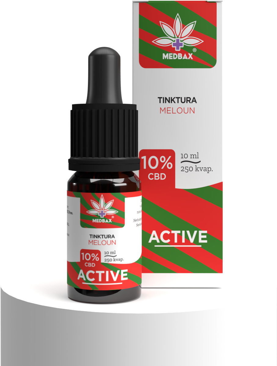 MEDBAX® CBD Tinktúra Active Melón 10ml