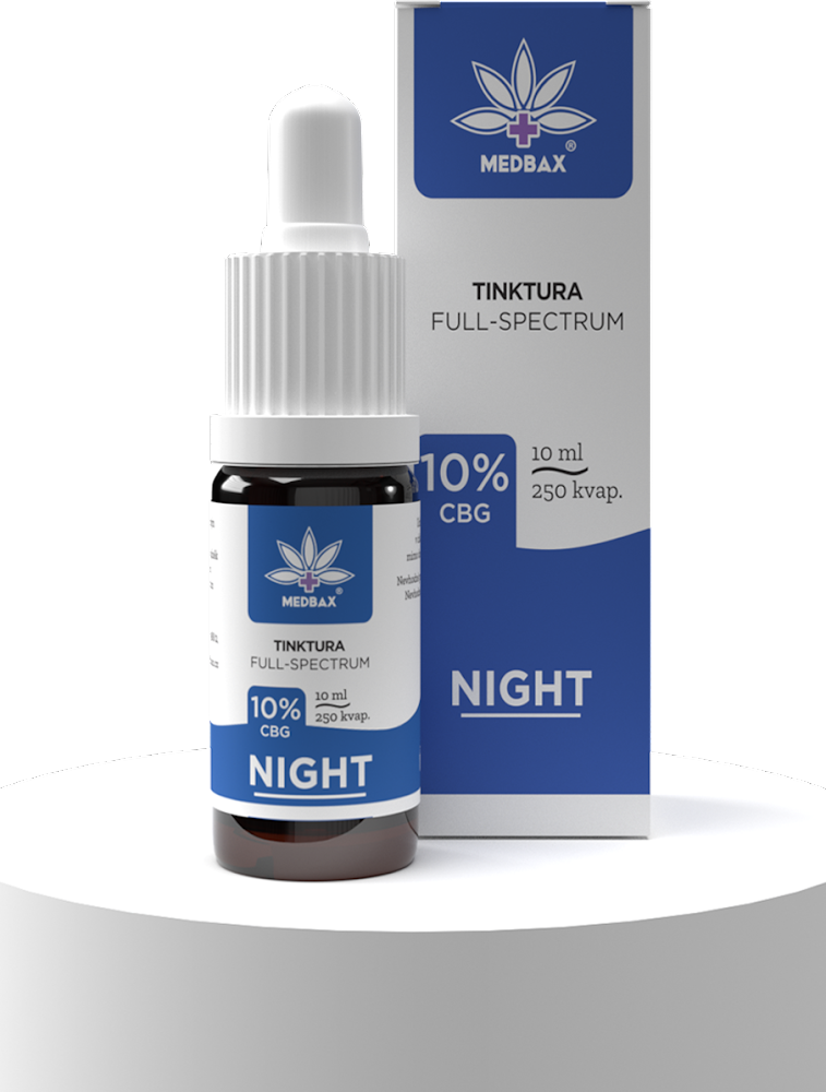 MEDBAX® Konopná Tinktúra Night 10ml