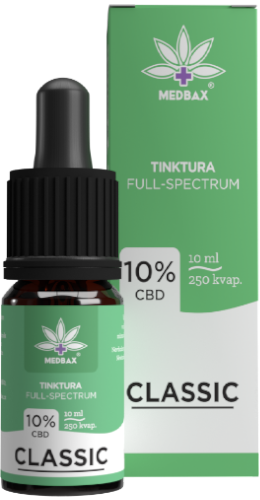 MEDBAX® Konopná CBD Tinktúra Classic 10ml